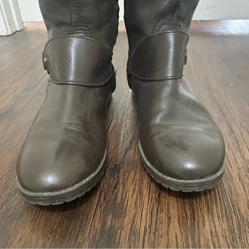 Lauren Ralph Lauren Sulita Harness Riding Boot Brown 9 M - Picture 4 of 14